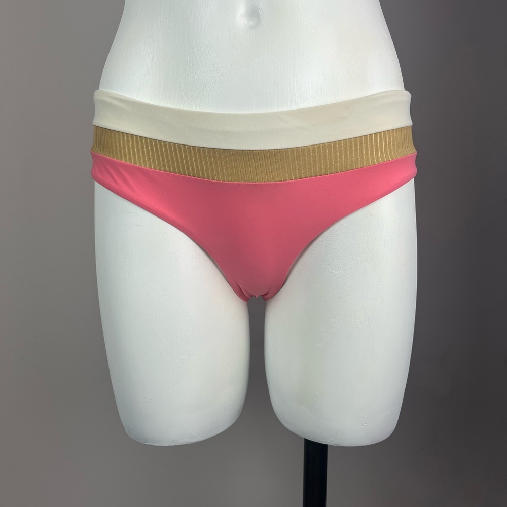 Pink and Gold Women's Swim Bottom
